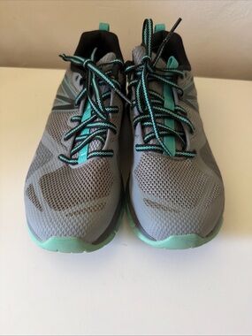 Merrell MQM Flex Gray Teal Outdoor Trail Hiking Shoes J05514 Women's Size 8.5